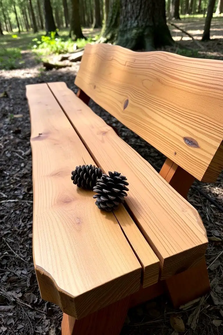Hand-Finished Cedar Garden Bench