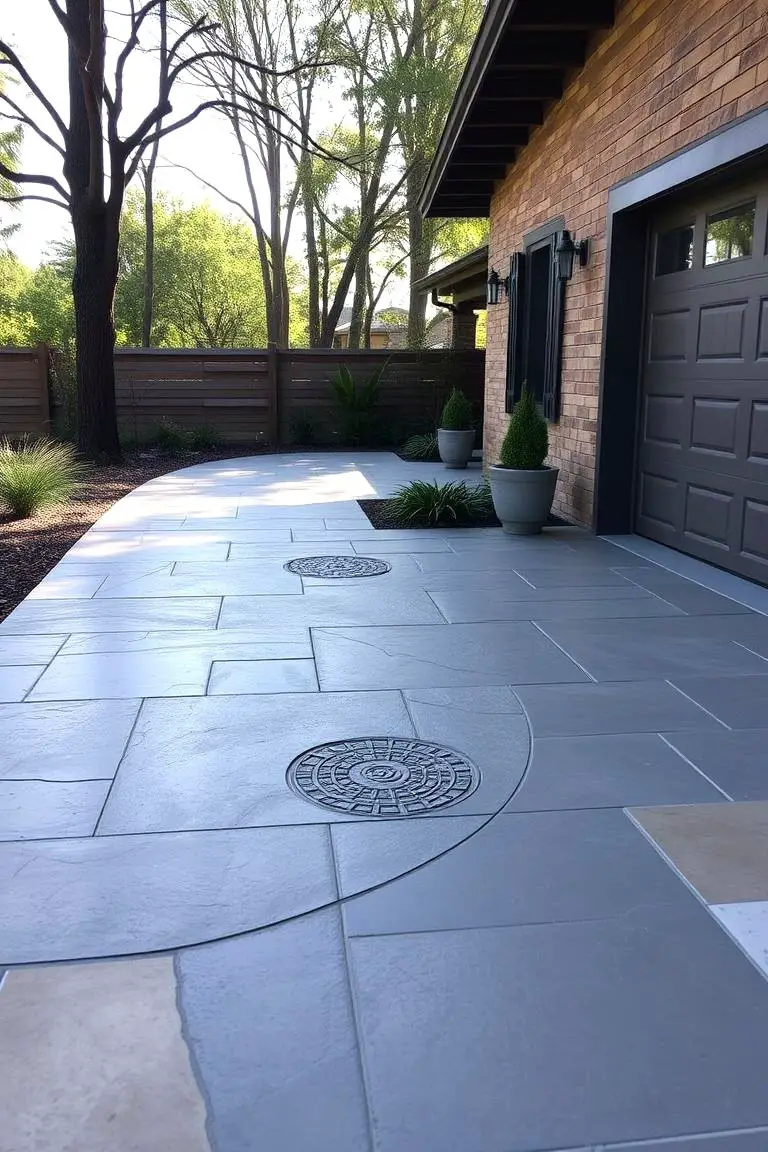Reclaimed Material Concrete Driveway