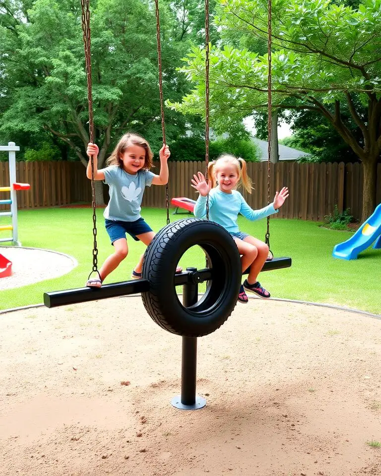 Tire Swing Teeter-Totter