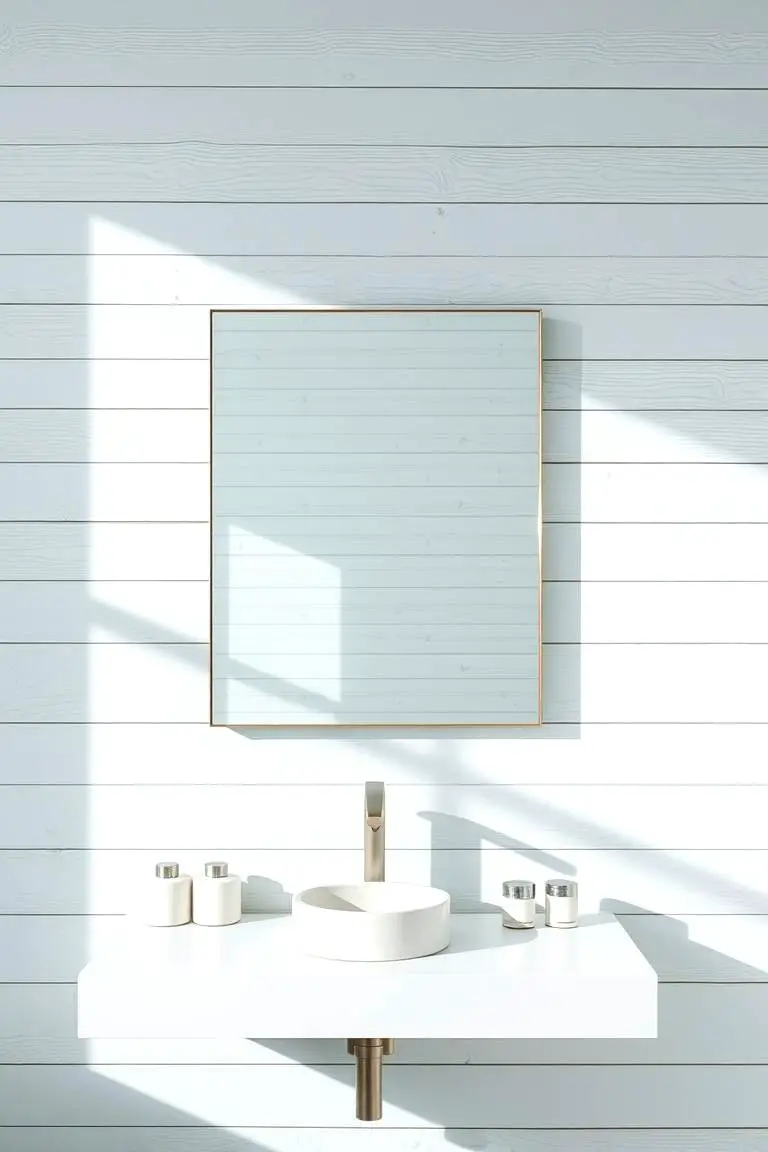 Painted Shiplap in Soft Hues