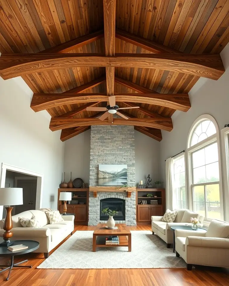 Rustic Wooden Beams for a Cozy Aesthetic