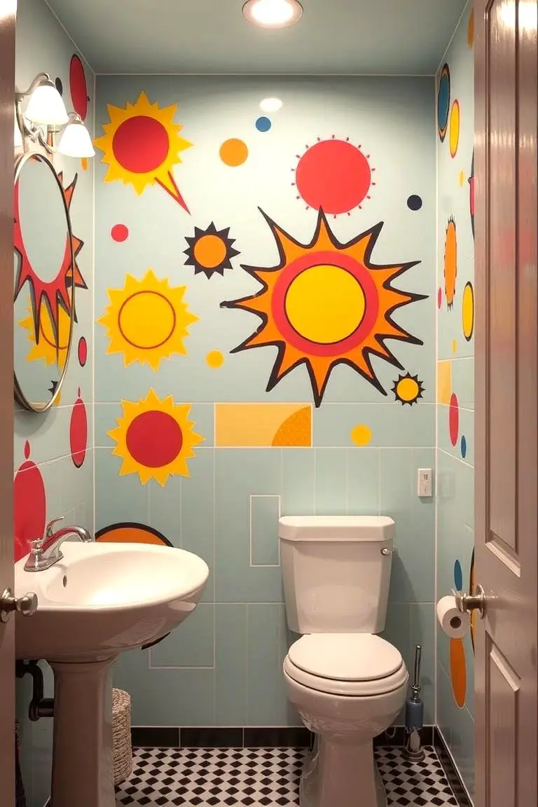 Retro Pop Art Mural