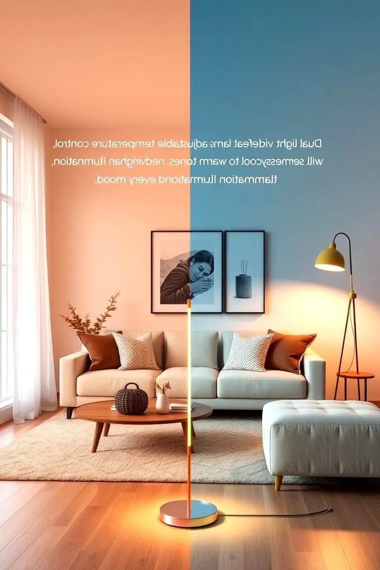 Dual-Light Temperature Control Lamp