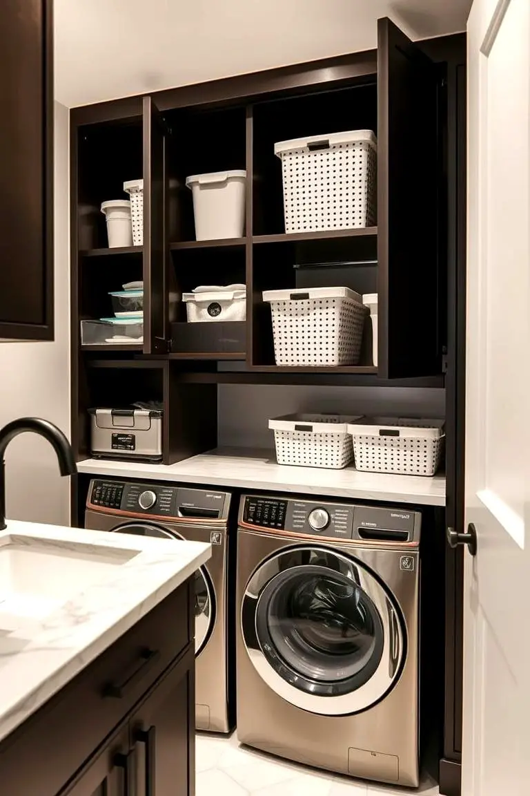 Integrated Laundry Closet