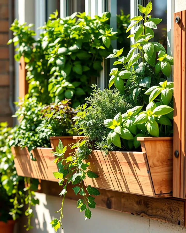 Vibrant Herb Garden Boxes