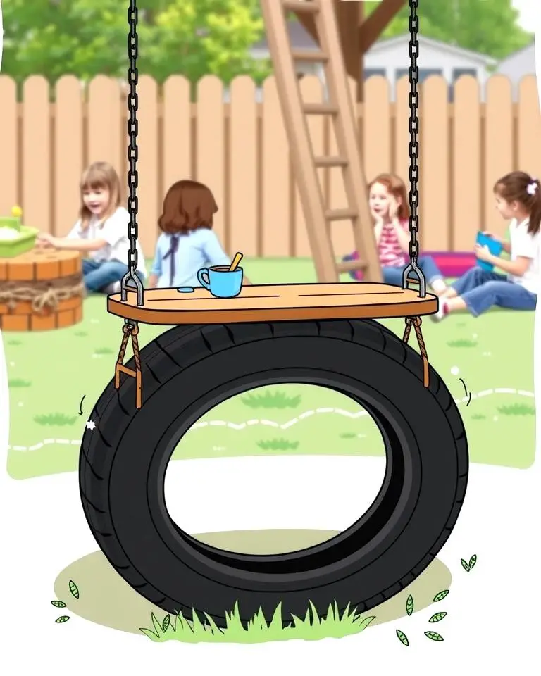 Tire Swing Picnic Table