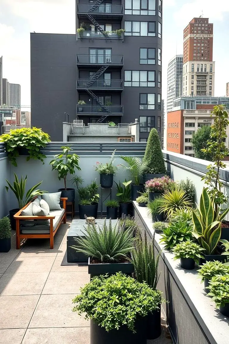Urban Rooftop Garden