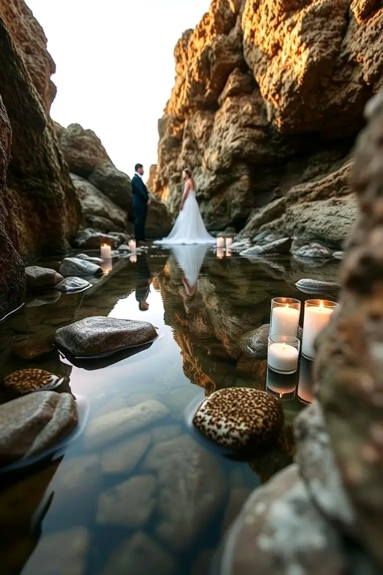 Romantic Tide Pool Backdrop