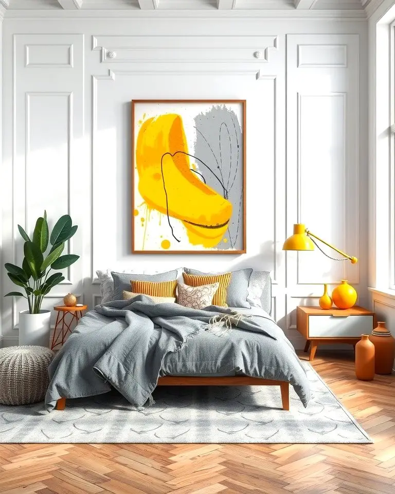 Grey and Yellow Artwork