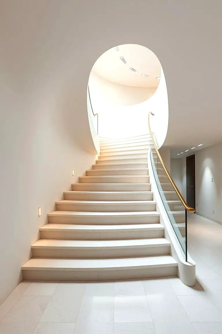 Artistic Sculptural Staircase