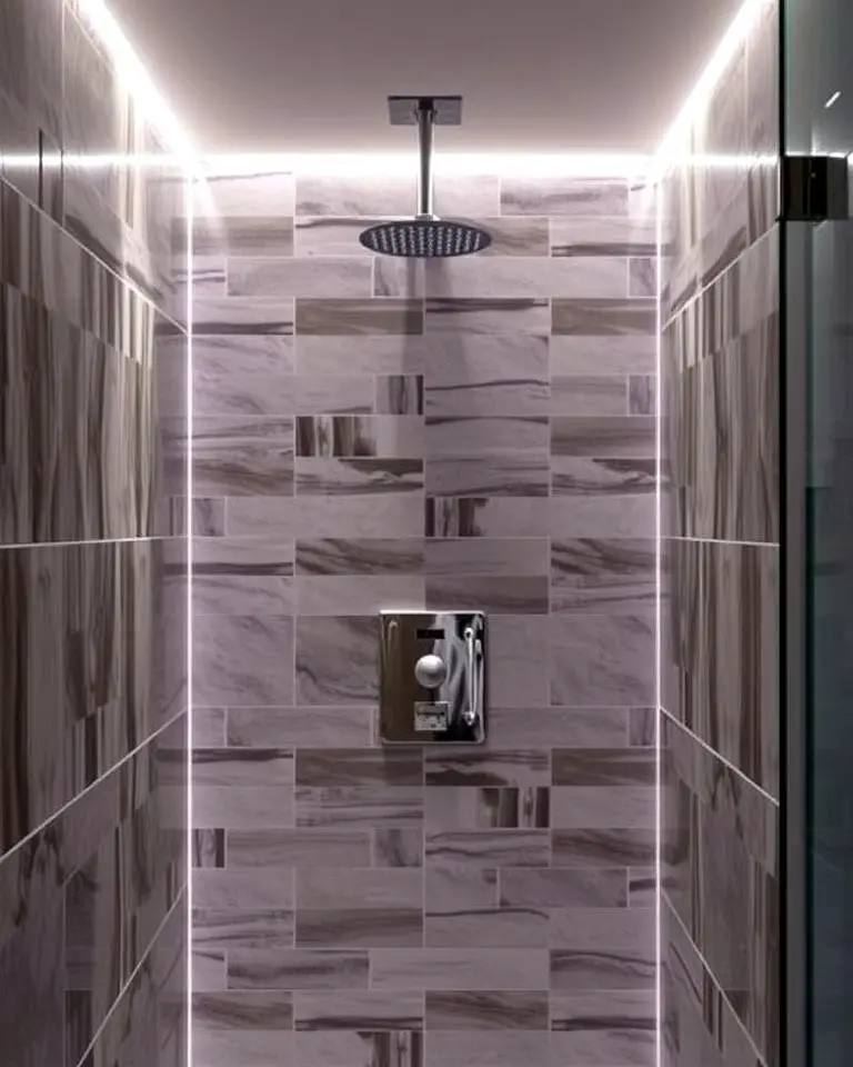 Accent Lighting for Shower Walls