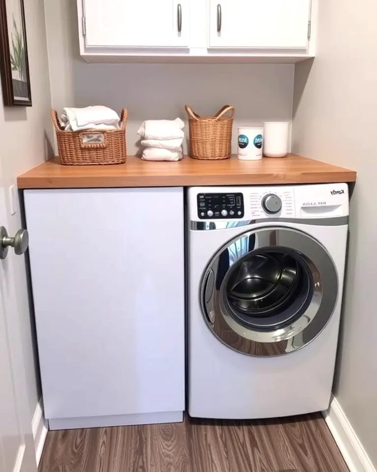 Built-In Countertop Over the Washer