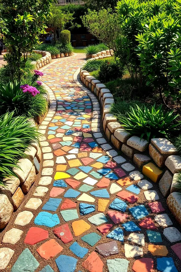 Stone Mosaic Pathway