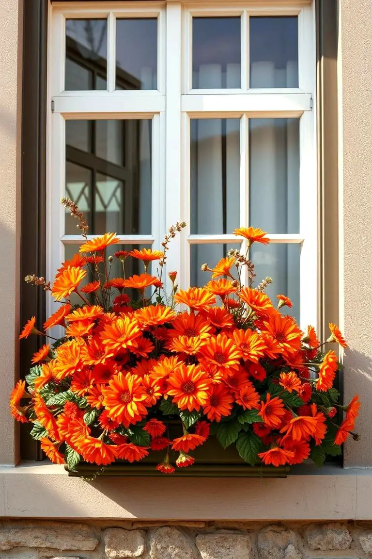 Burnt Orange Blossoms