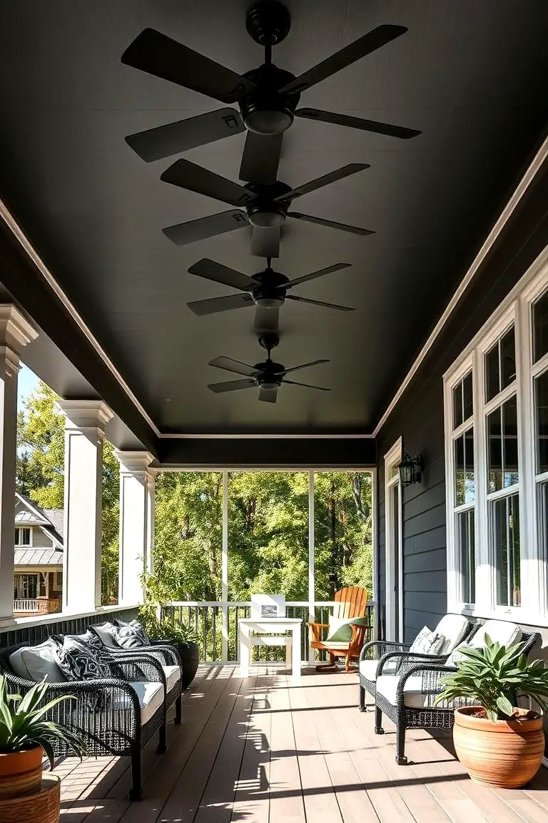 Statement Black Ceiling Fans