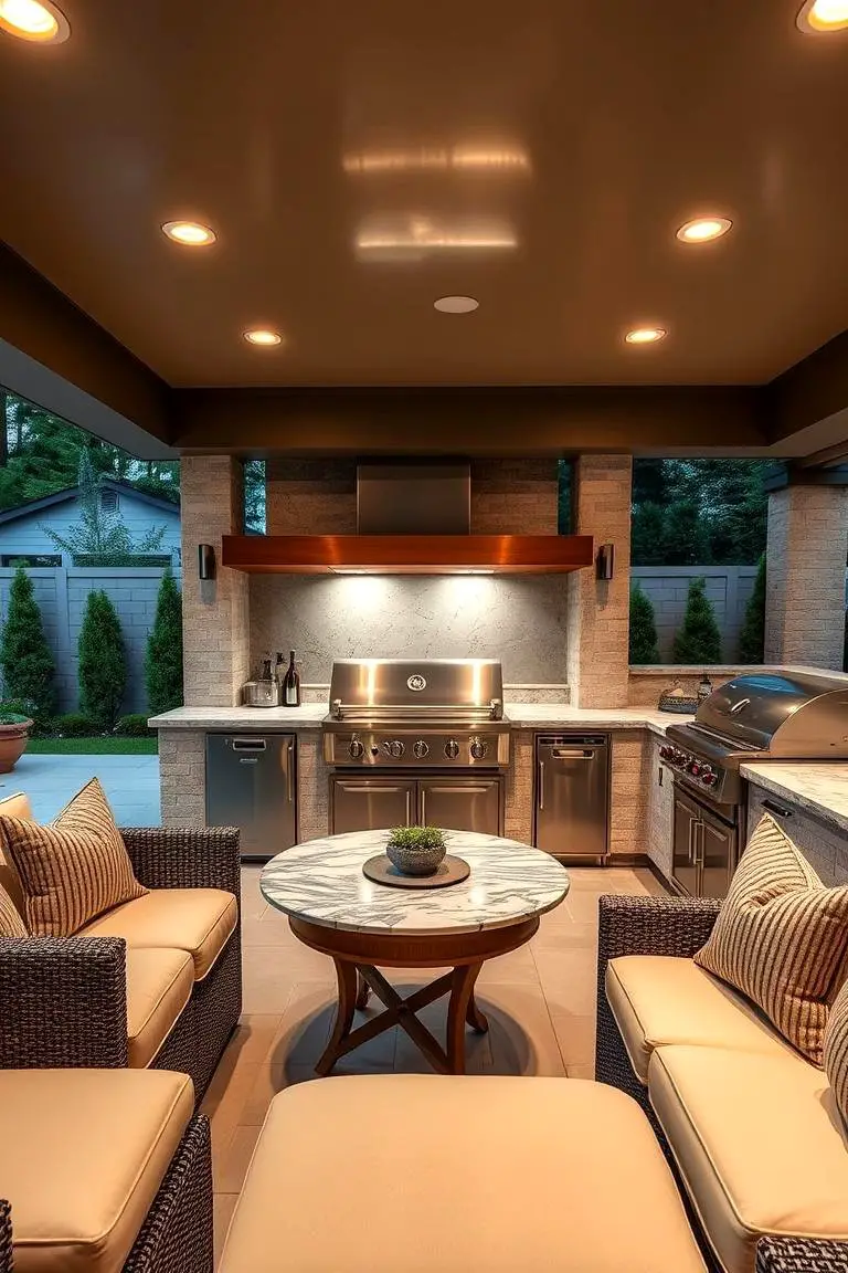 Luxury Outdoor Kitchen BBQ
