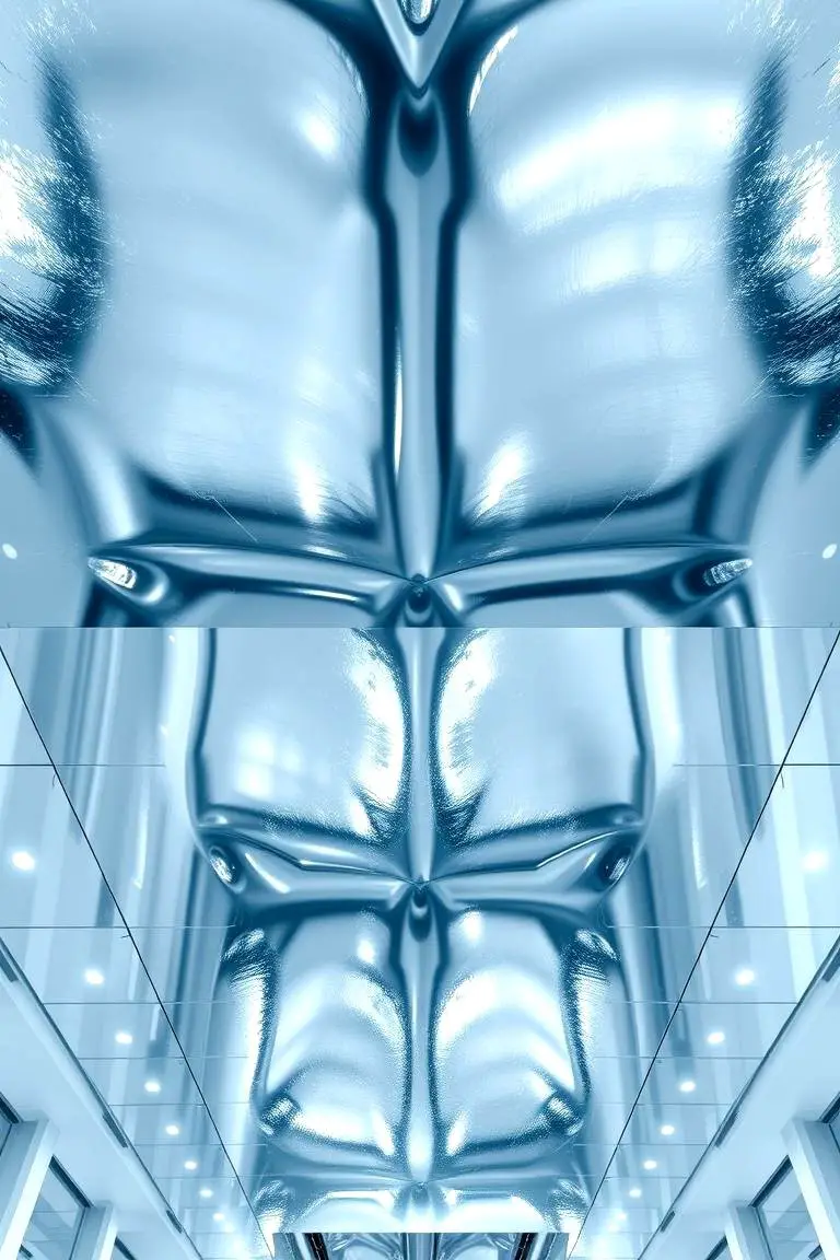 Shimmering Silver Ceiling