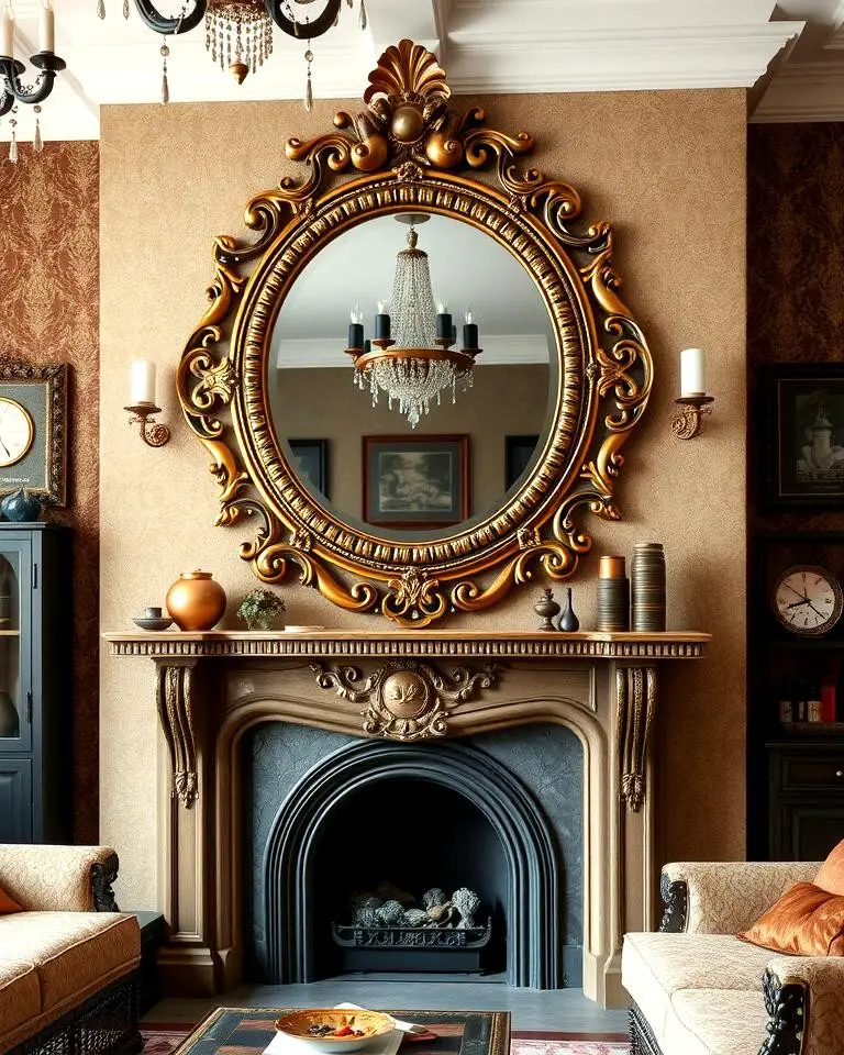 Gilded Mirrors with Intricate Frames