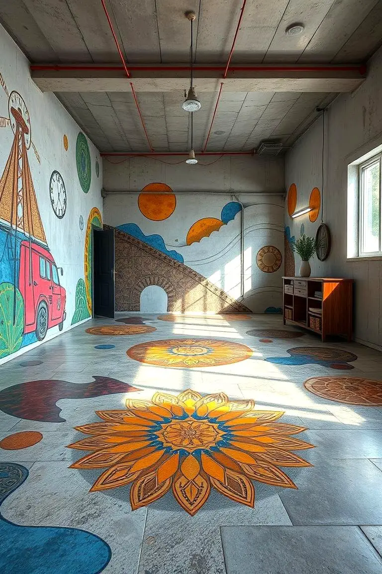 Artistic Concrete Murals