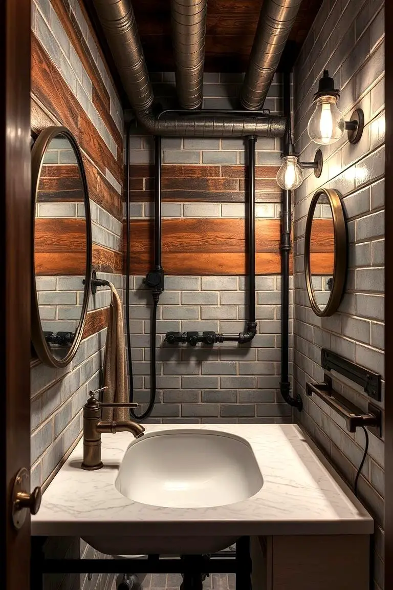 Industrial Chic Bathroom