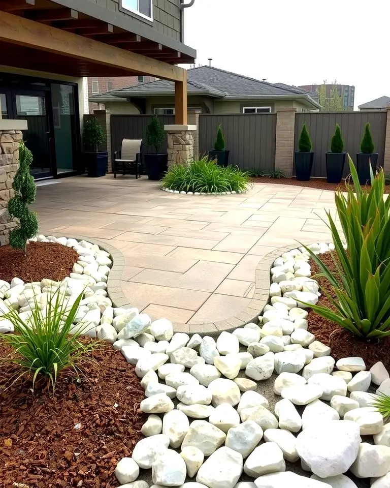 White Rock Patio Borders