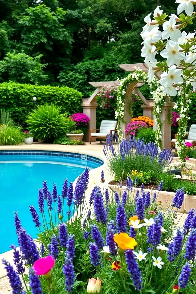 Poolside Garden Oasis