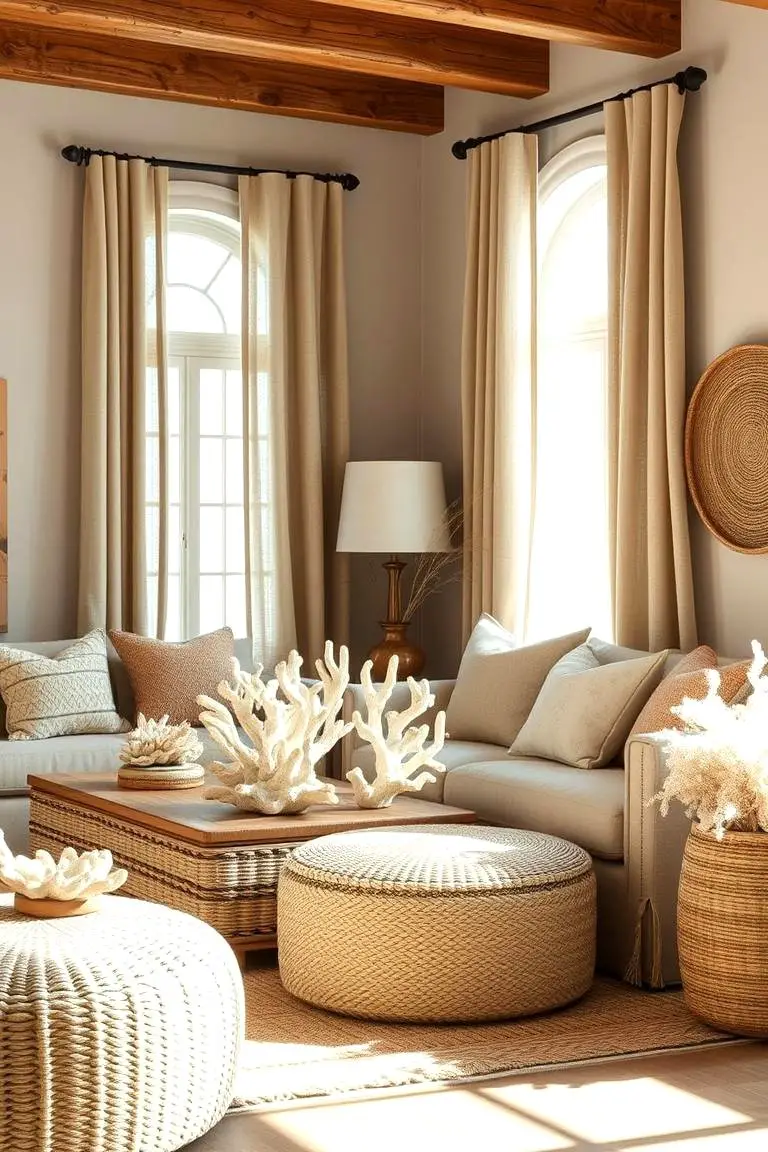 Seagrass and Linen Layers