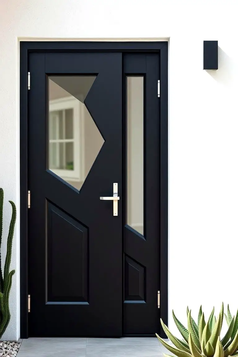 Chic Black with Asymmetrical Design