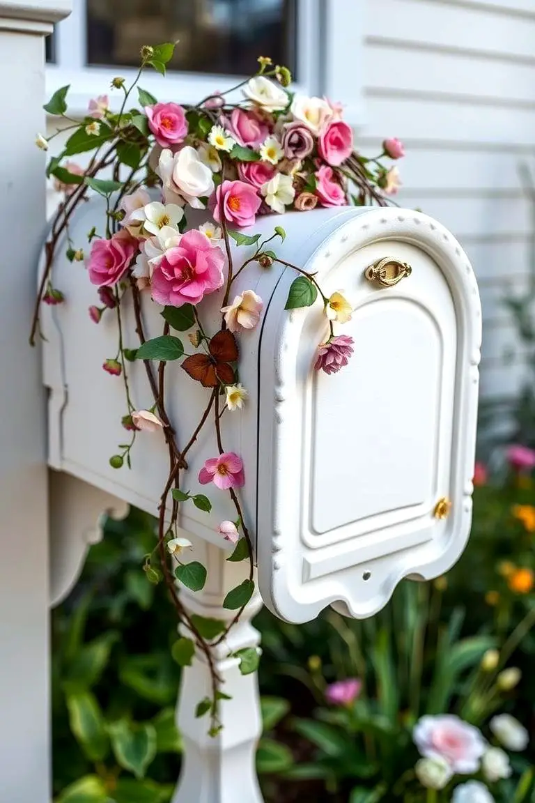 Garden-Themed Mailbox Transformation