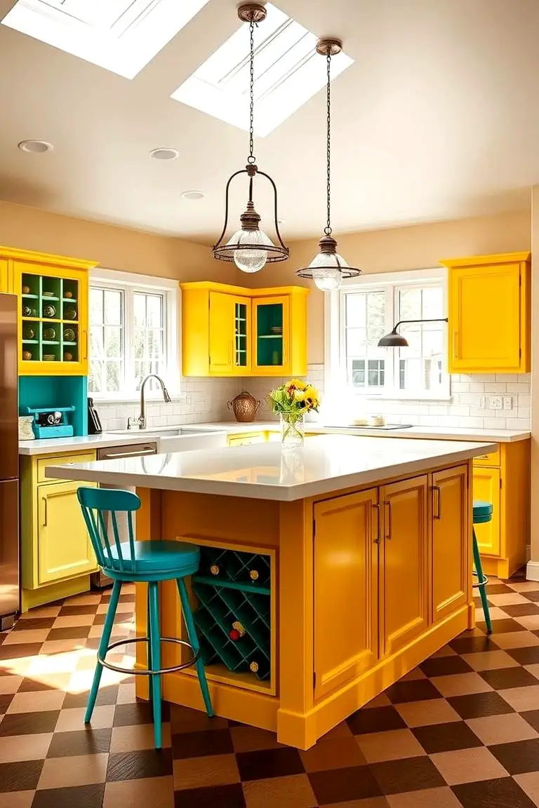 Painted Kitchen Islands