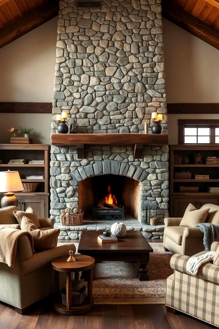 Cozy Hearth Centerpiece