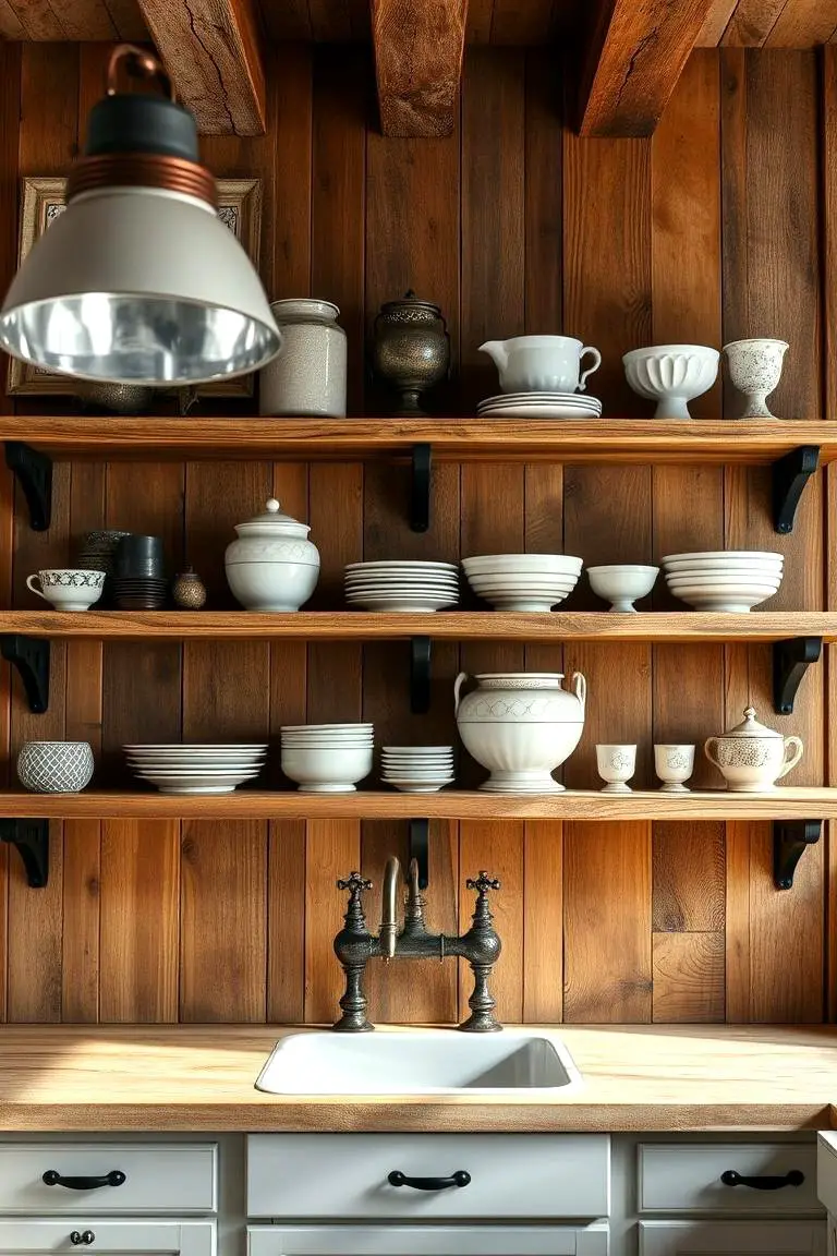 Vintage Open Shelving