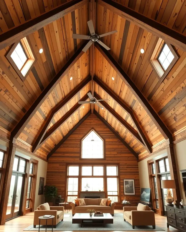 Vaulted Wood Ceiling