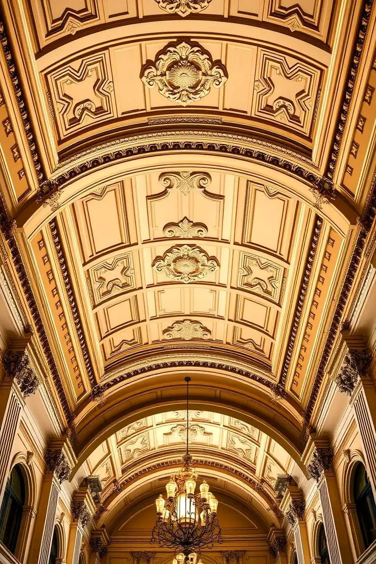 Elegant Crown Molding Cathedral Ceiling