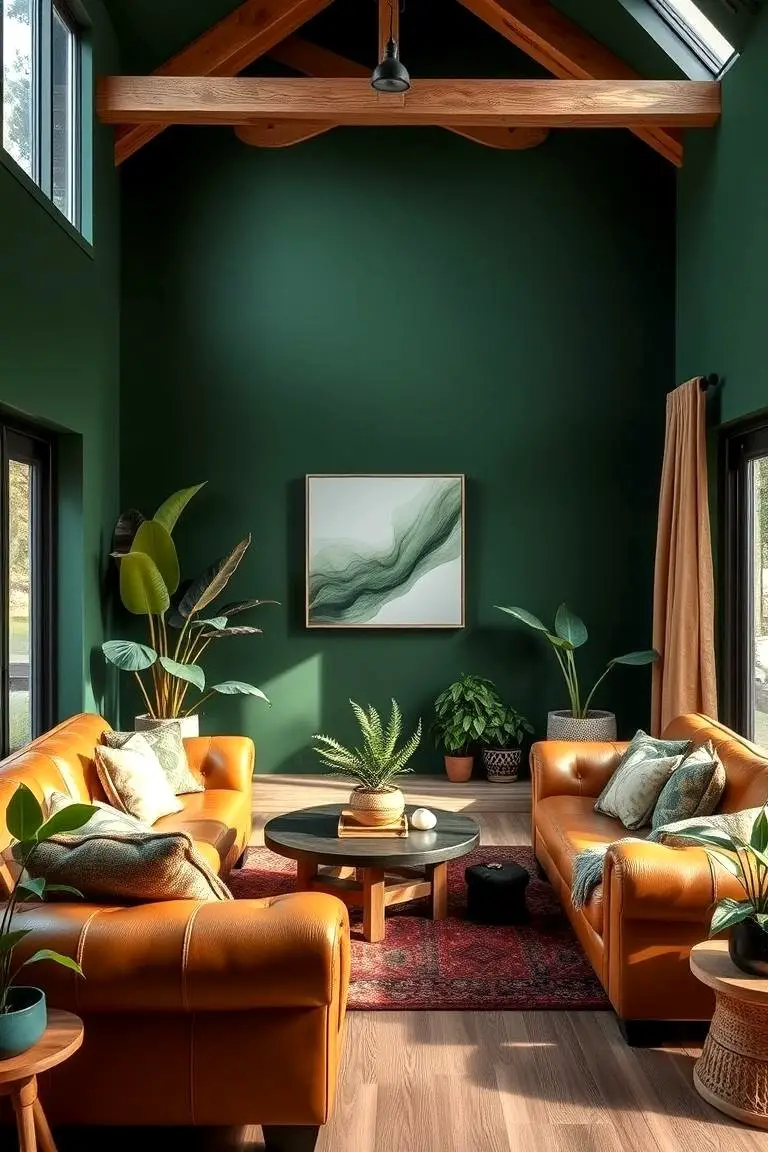 Forest Green and Earthy Brown