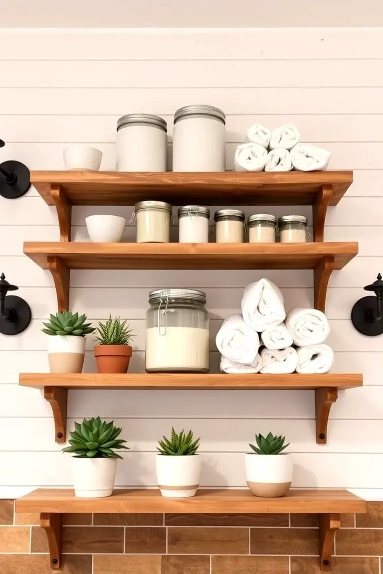 Open Shelving Display