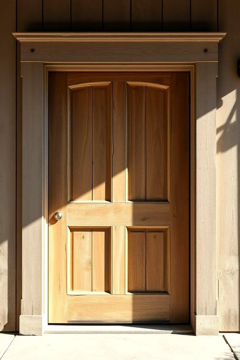 Farmhouse Door with Weathered Patina