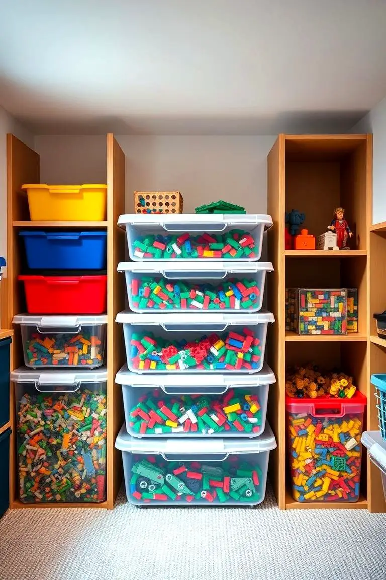 Lego Storage with Lids