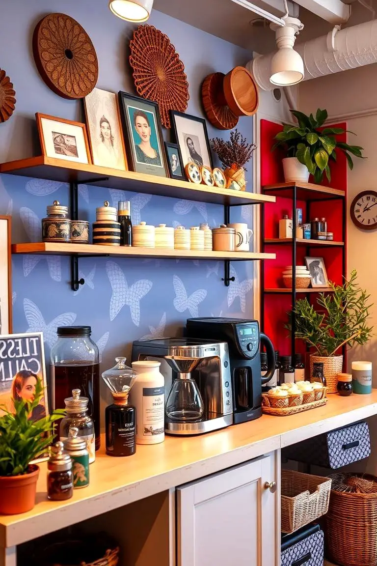 Artistic Coffee Station Display