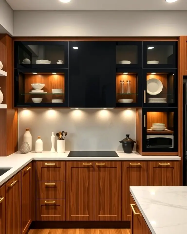 Black Glass Cabinet Doors