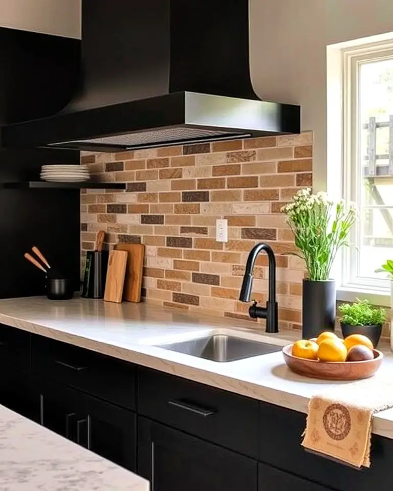 Earthy Backsplash Designs