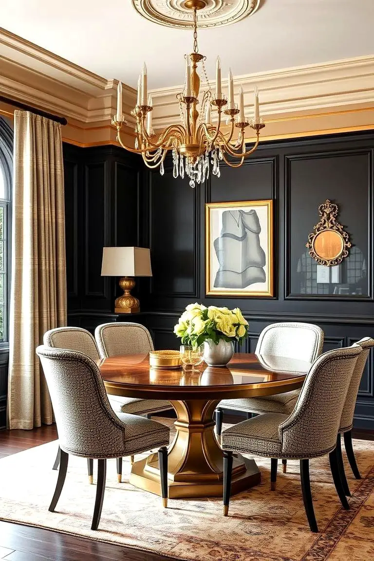 Glistening Gold Accents