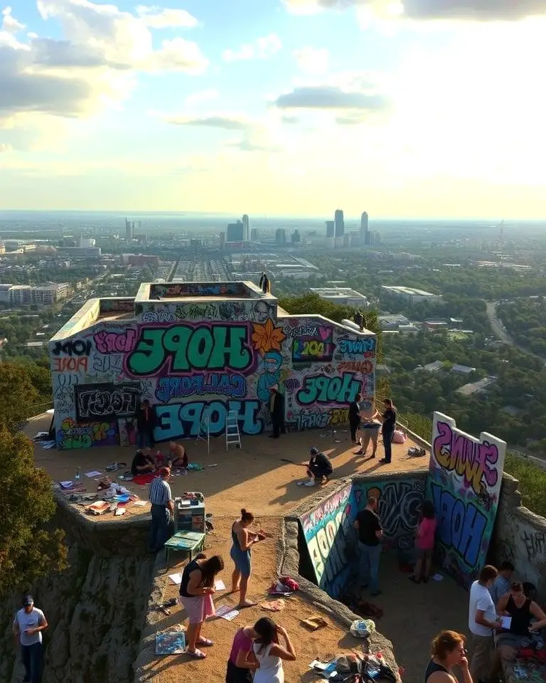 The Art Wall at Hope Outdoor Gallery, Austin