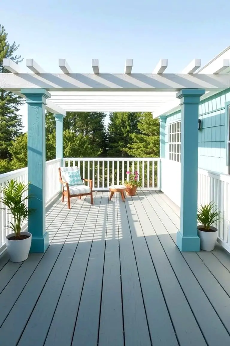 Teal & White Serenity
