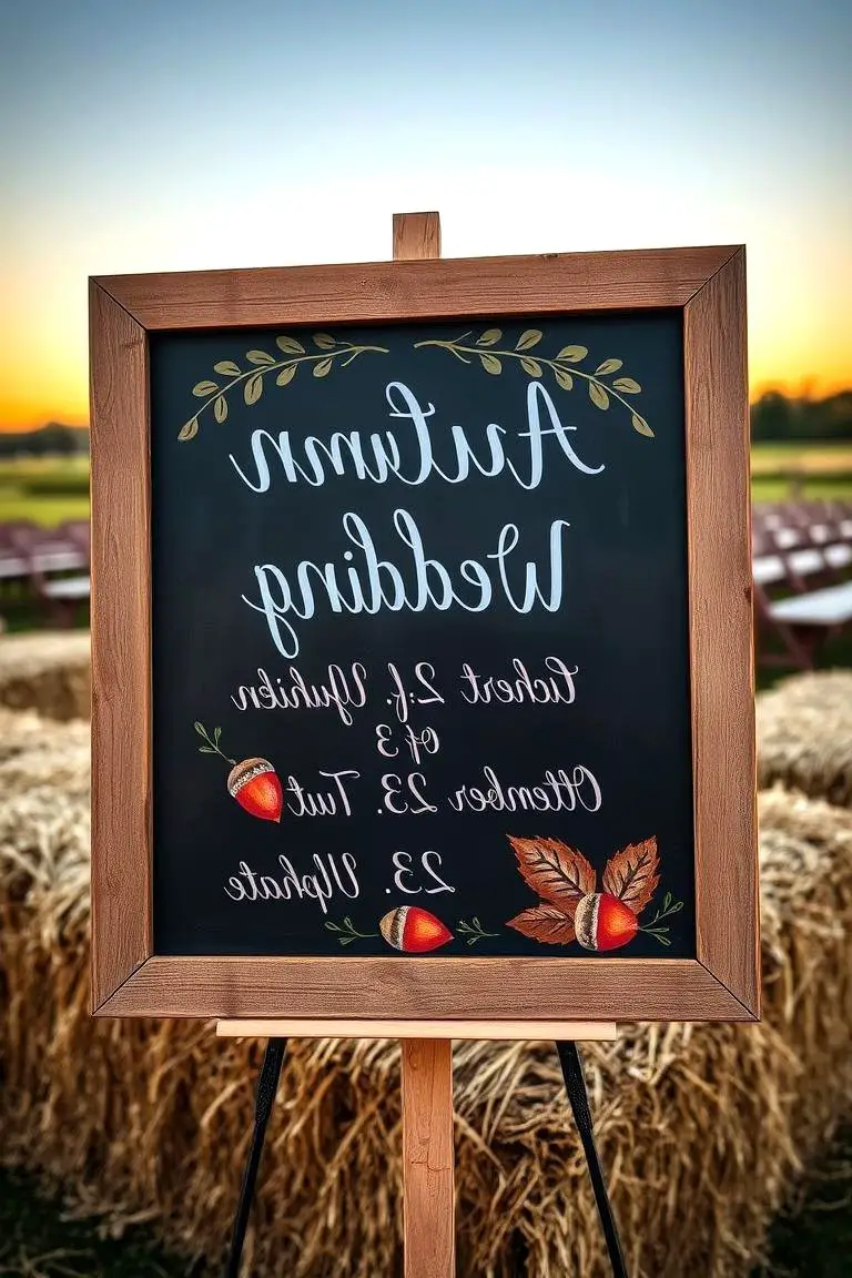 Rustic Chalkboard Signs