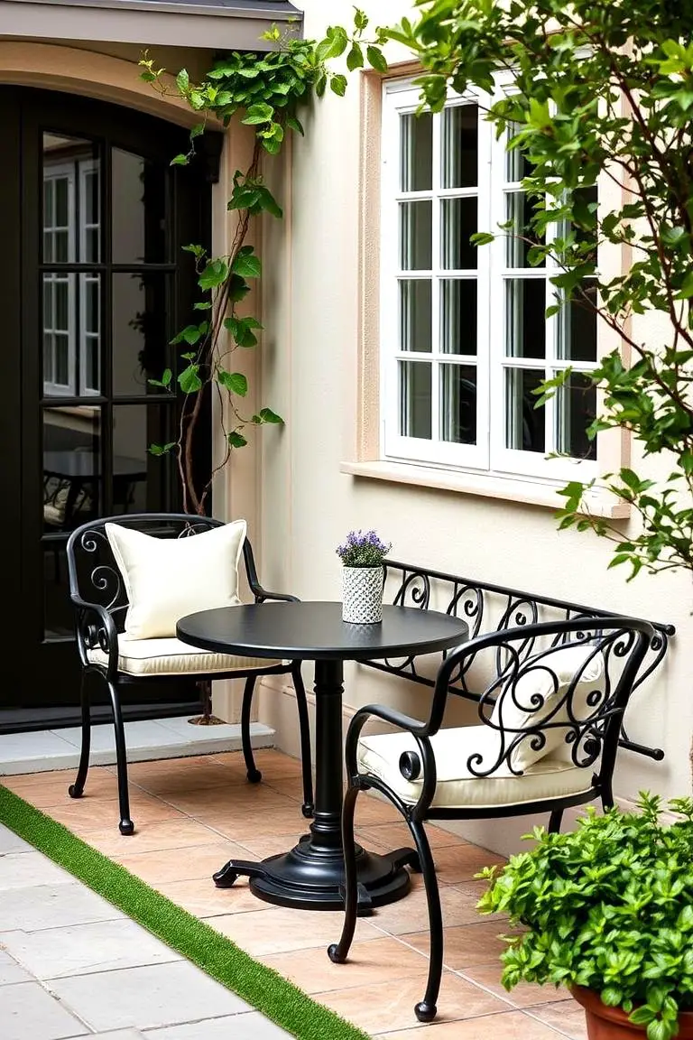 Elegant Bistro Benches