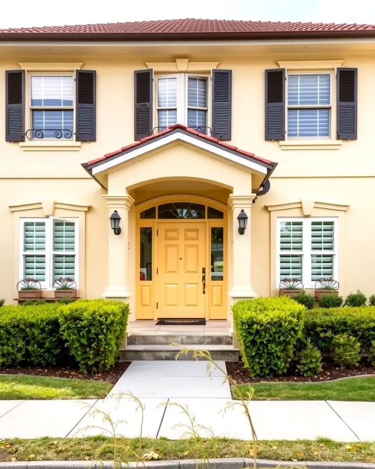 Butter Yellow for Suburban Sophistication