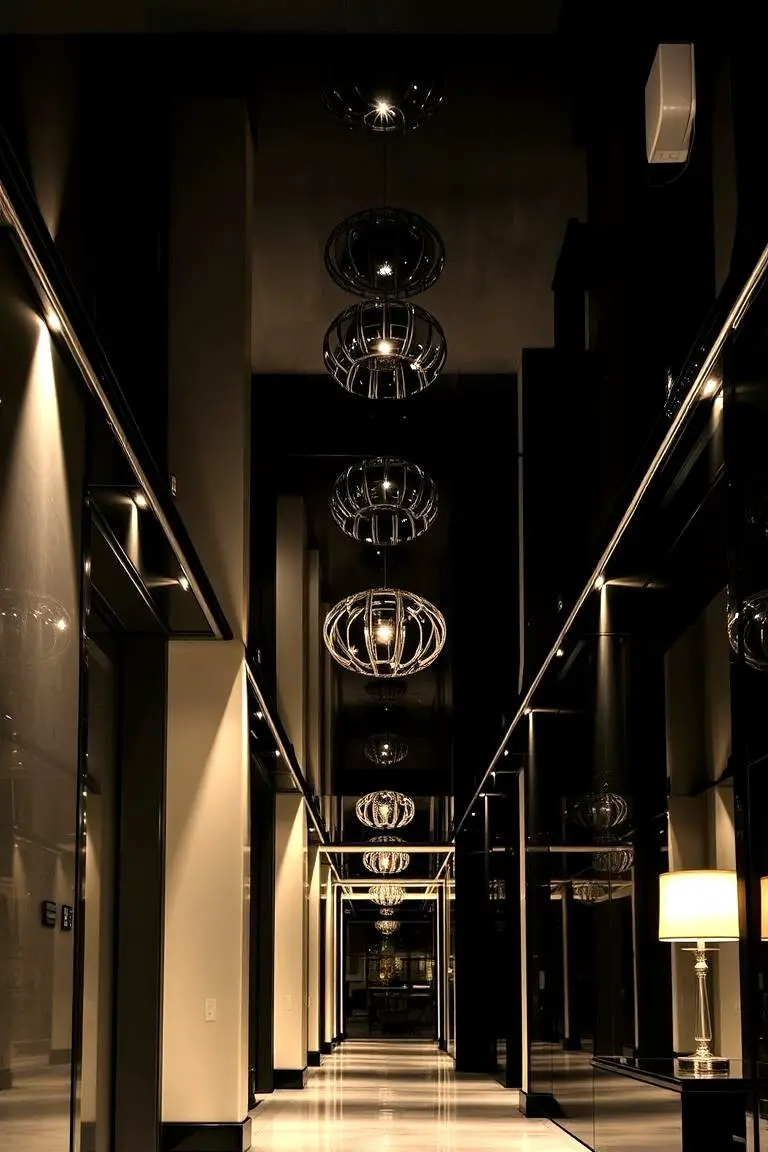 High-Gloss Black Ceiling Finish