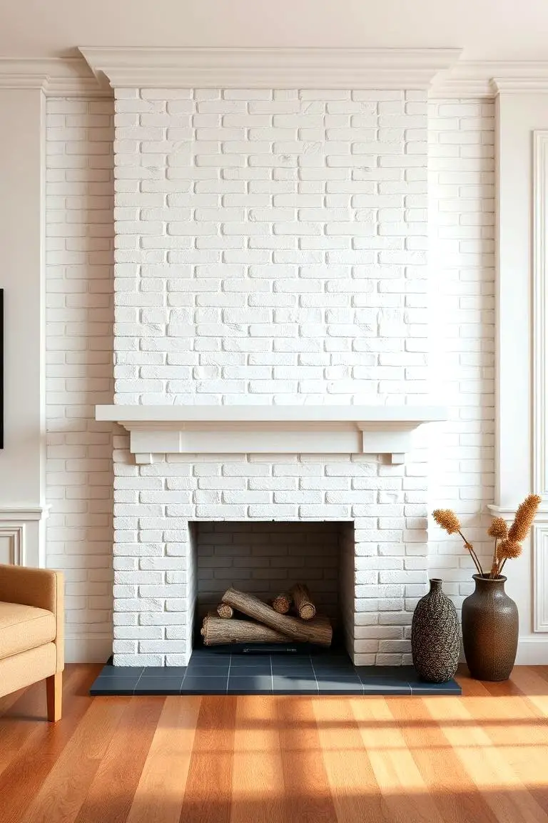 Chic White Brick Detailing