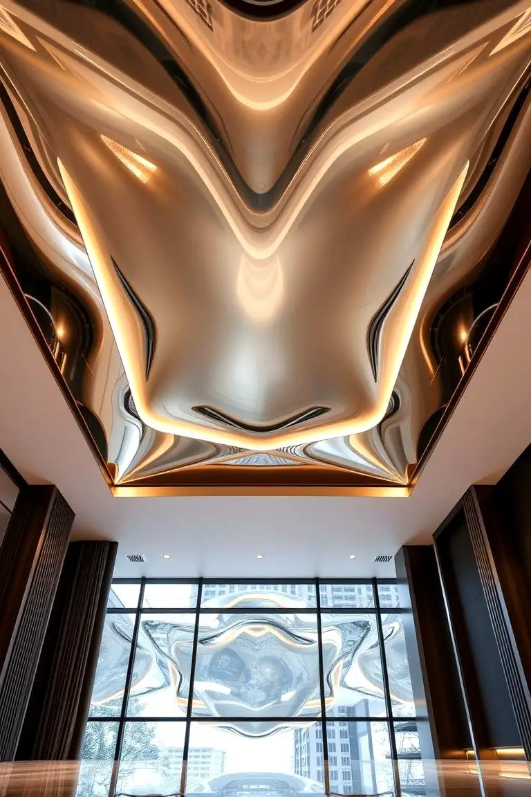 Modern Metallic Ceiling
